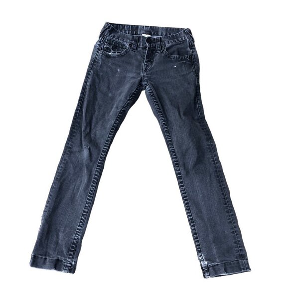 Vintage True Religion Jeans Size 27 STRAIGHT Gray - Picture 6 of 7